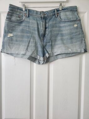 NWT Lucky Brand Light Blue Distressed Denim Shorts - Women's 20